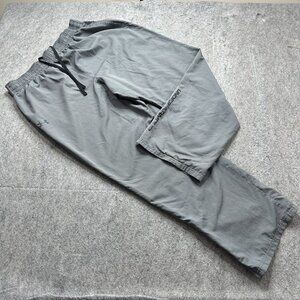 Under Armour Windbreaker Track Pants Men 2XL Gray Ankle Zip Loose 32" Woven b051